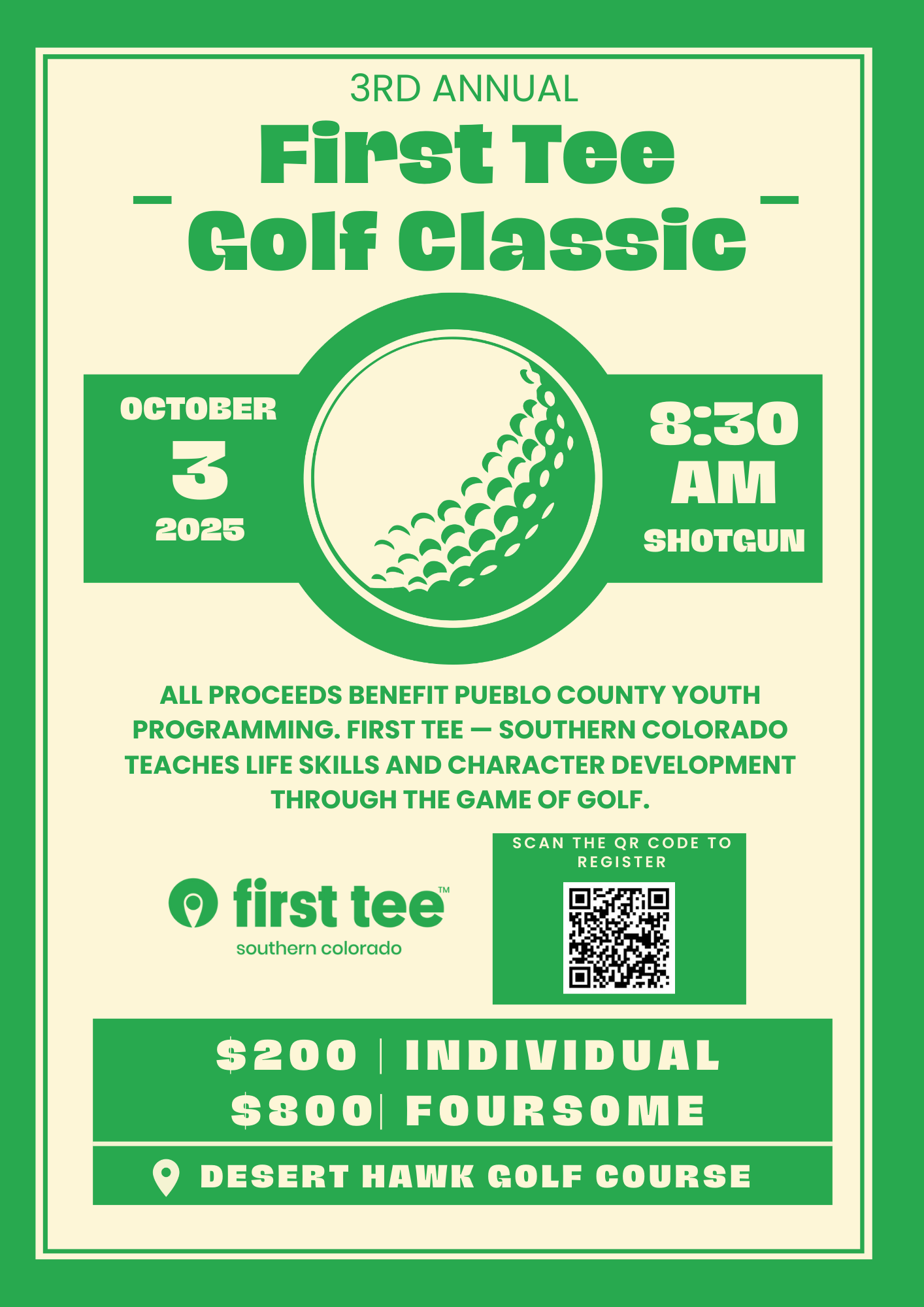 First Tee Golf Classic - First Tee - Southern Colorado